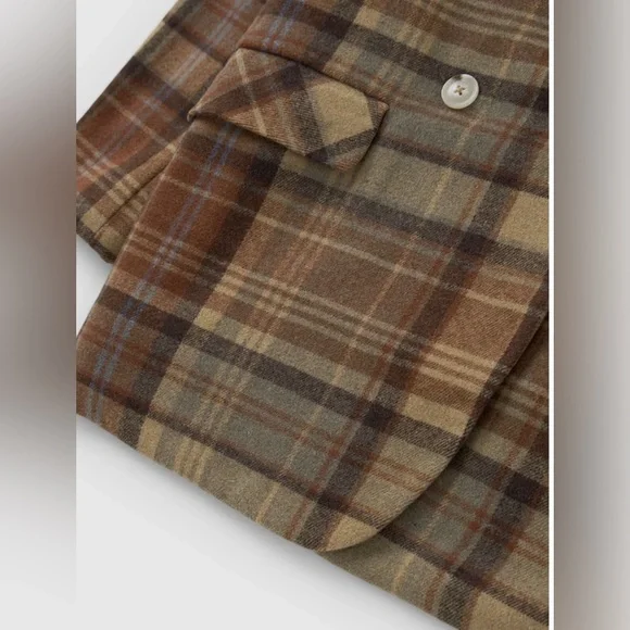 Free People Mari Plaid Blazer Jacket - Picture 9 of 16